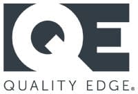 Partial logo showing letters 'QE' with 'Quality Edge' text beneath.